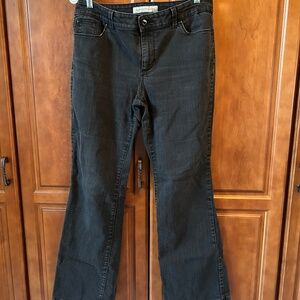 Chicos platinum Denim Tall Black Jeans size 1.5 (10)